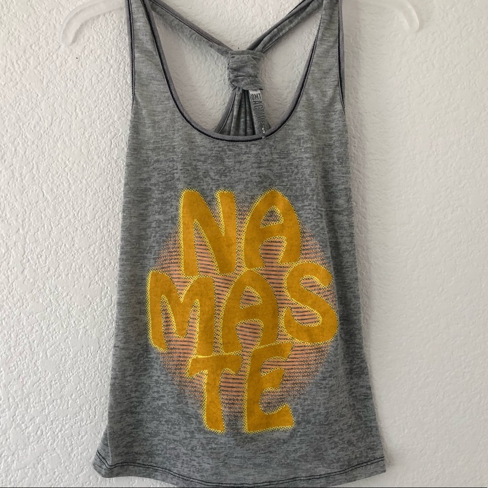 OMT Active  Grey Namaste Gray tee. Size small